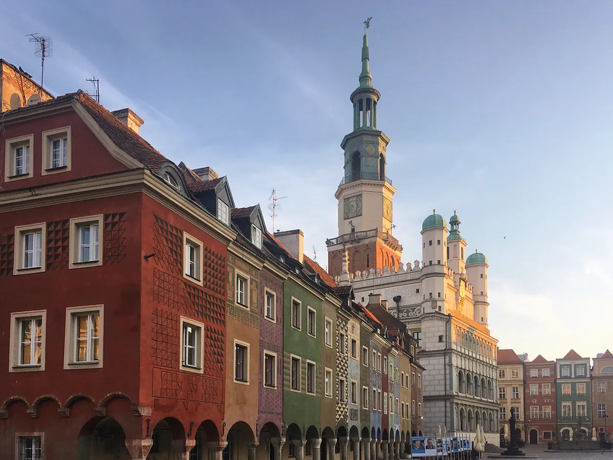 Poznań Town Hall tower, where the mechanical goats appear at noon