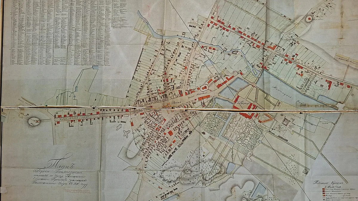 Białystok general city plan 1810 01 — 1